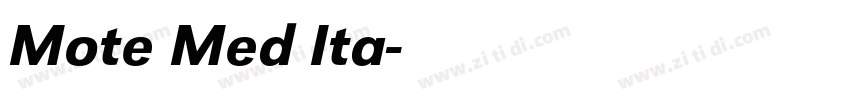 Mote Med Ita字体转换